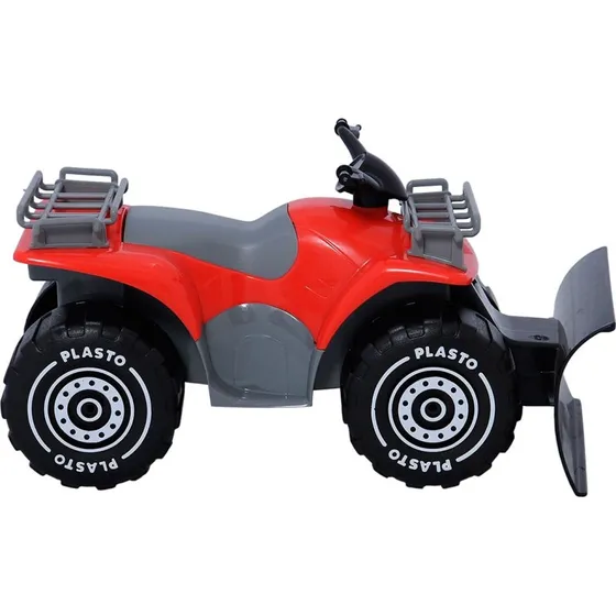 Plasto ATV med trailer, grøn, 30 cm (1 år+)