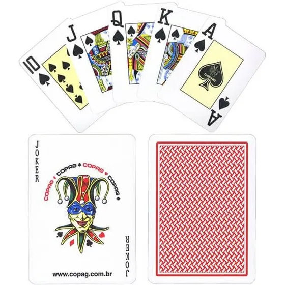 Copag Texas Hold'em spillekort (rød)