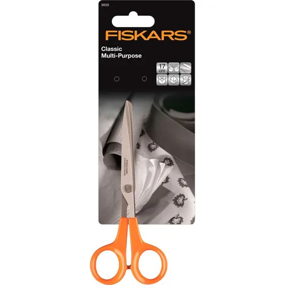 Fiskars Hobbysaks 13 cm (Højre), Orange