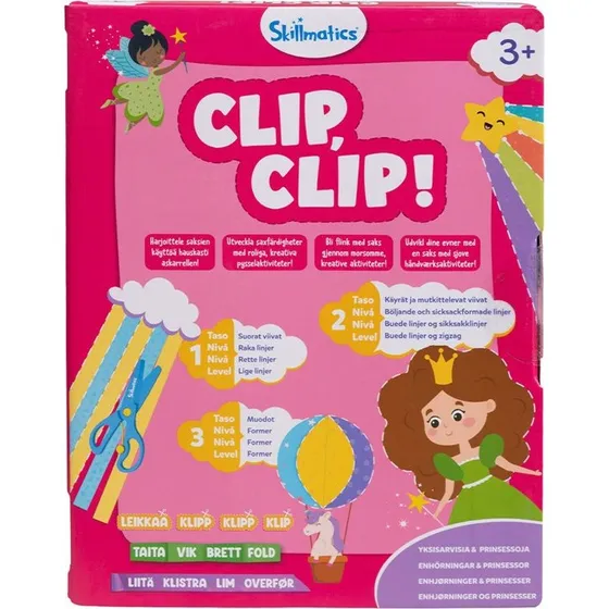 Skillmatics Clip Clip Enhjørning Kreasæt, 3+ år