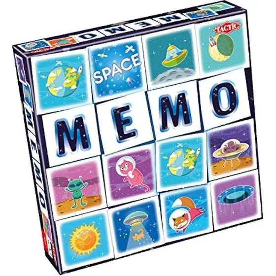 Tactic Memo Space – Huskespil med 54 kort