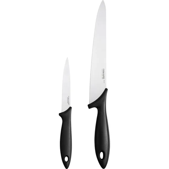 Fiskars Essential Knivsæt 2 dele – Køkkenkniv & Grøntsagskniv