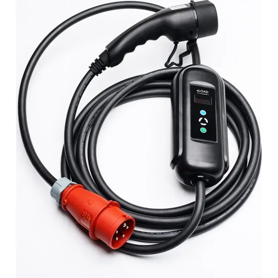 eLOAD P3 11kW Type 2 CEE 5m med IP65/IP54