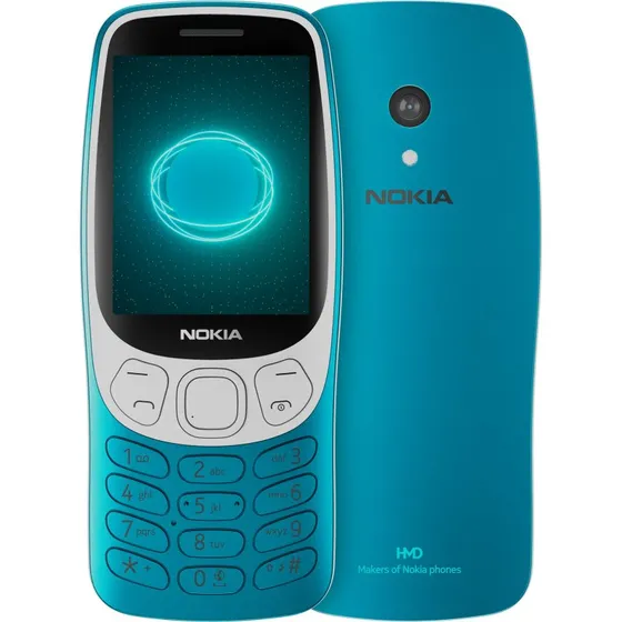 Nokia 3210 4G Scuba Blue - Funktionsphone med langt batteri