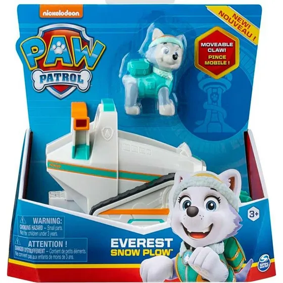 Paw Patrol Basic Vehicle 2.0 Everest - Sneplov med bevægelig klo