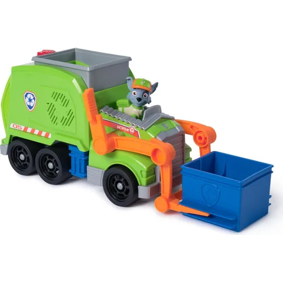 Paw Patrol Rocky Crush N' Roll Genbrugstruck, Rød