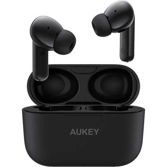 Aukey EP-M1NC TWS Hovedtelefoner, Sort, ANC, 24 Timer