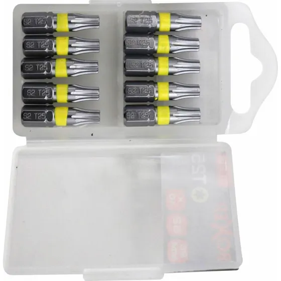 Boxer Bits Torx 25, S2-stål, 10 stk.