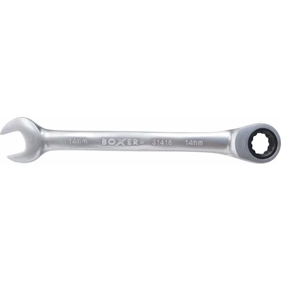 Boxer 14 mm Ringgaffelnøgle med Skralde
