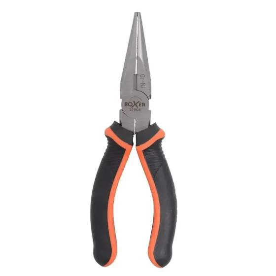 CR.NI Boxer Spidstang 160 mm – Børstet Nikkel, TPR-Greb