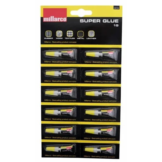 Millarco Hurtighærdende Superlim 12 x 1g