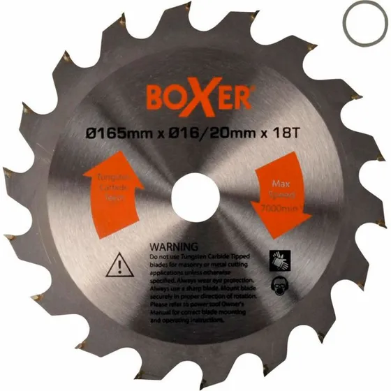 Boxer 165 mm Rundsavklinge 18T med adapter