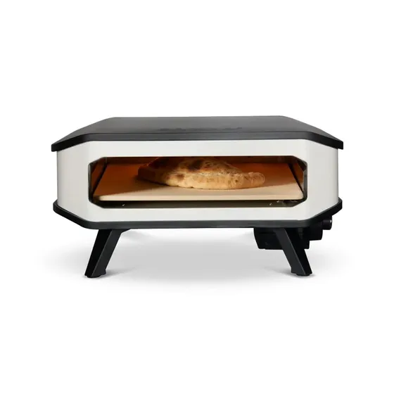 Cozze 17" elektrisk pizzaovn 2200W med pizzasten og frontlåg