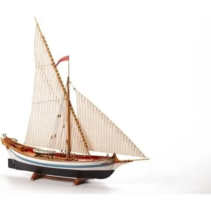 Billing Boats Le Martegaou 1:80 Træskrog, Hvid