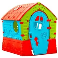 Megaleg Dream House legehus i plast, UV-beskyttet, farverigt