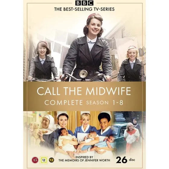 Call the Midwife - Sæson 1-8, 26 DVD Box