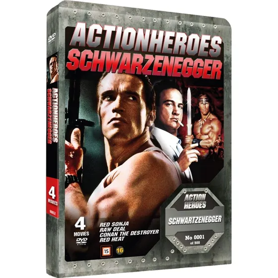 Arnold Schwarzenegger x 4: Red Sonja, Raw Deal, Conan Destroyer, Red Heat – Limited Steelbook