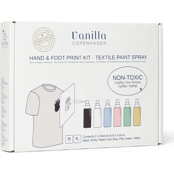 Vanilla Copenhagen Hånd- og Fodaftryk Tekstil Spray - 6 Farver