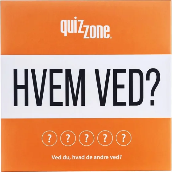 QuizZone: Hvem Ved? Brætspil – 1600 Spørgsmål, Dansk