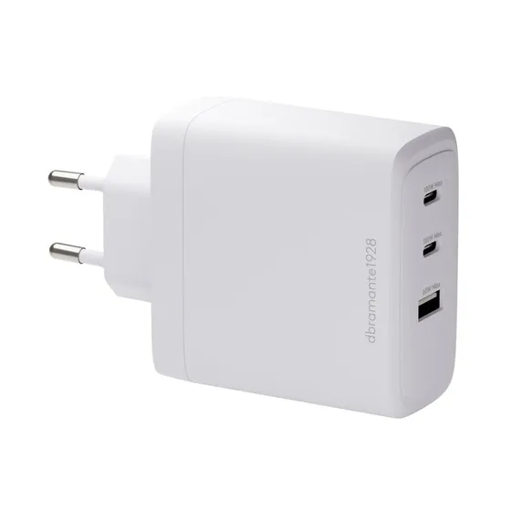 dbramante1928 re-charge 100W Strømadapter med 3 udgange, hvid