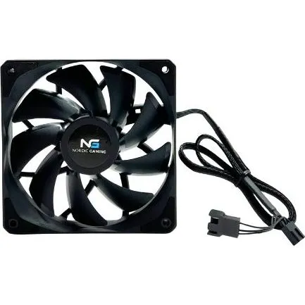 Nordic Gaming Fan 120 mm Silent PWM, sort