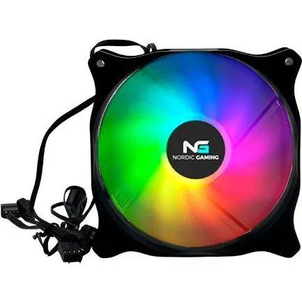 Nordic Gaming Fan 120 mm ARGB Sort