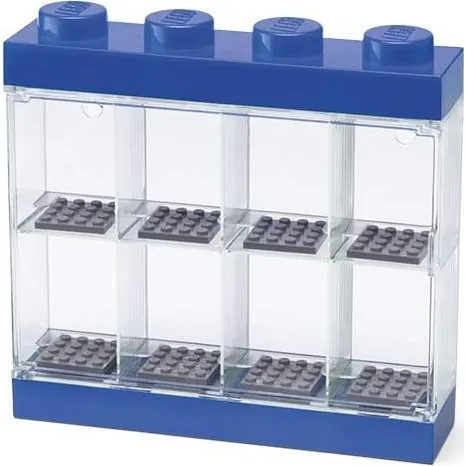 LEGO Minifigur Udstillingsæske Blå, Op til 8 Figurer