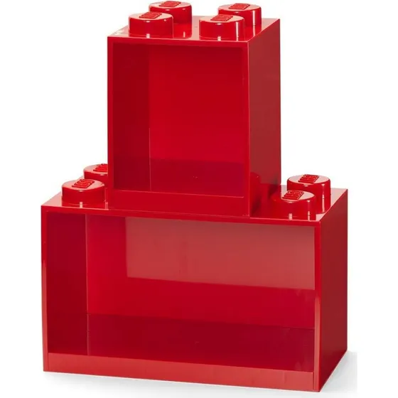 LEGO® Reolklods Sæt 8+4 Rød (2 Hylder)