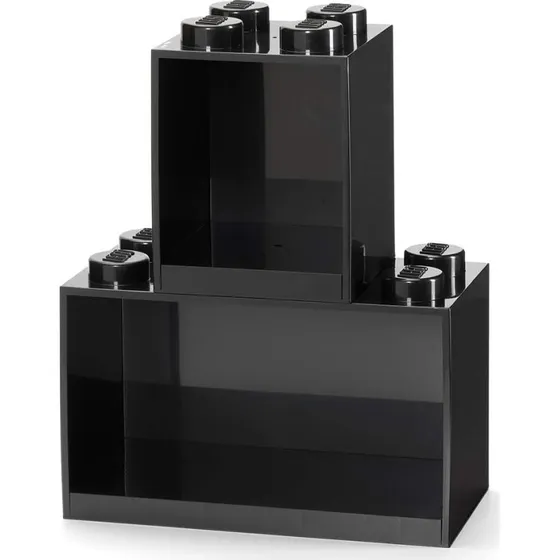 LEGO® Reolklods Sæt 8+4, Sort (2 Hylder)