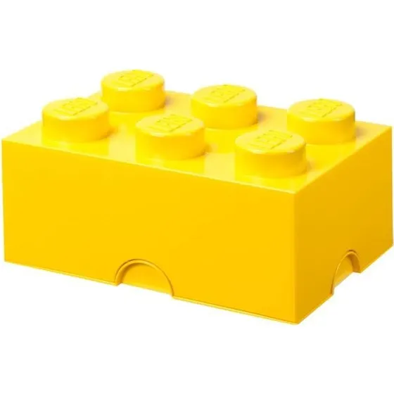 LEGO® Storage Brick 6 Gul Opbevaringskasse
