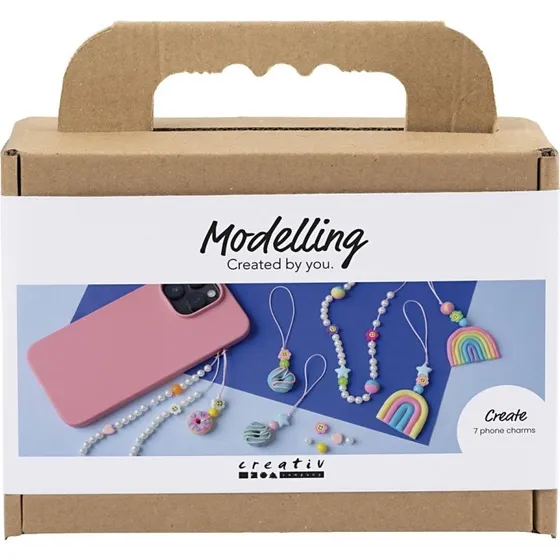 Mini Craft Kit Modellering - Mobilcharm - Assorterede Farver