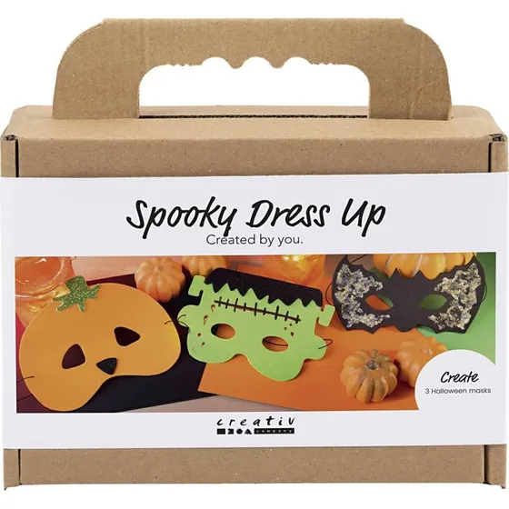 Creativ Company Mini Spooky Masker - Halloweenfarver