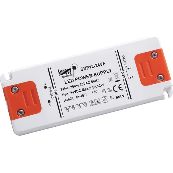Develtron 24VDC 12W LED-strømforsyning