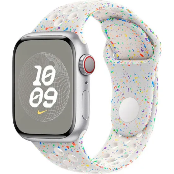 Lippa Flour Silikonerem til Apple Watch 38/40/41mm - Hvid