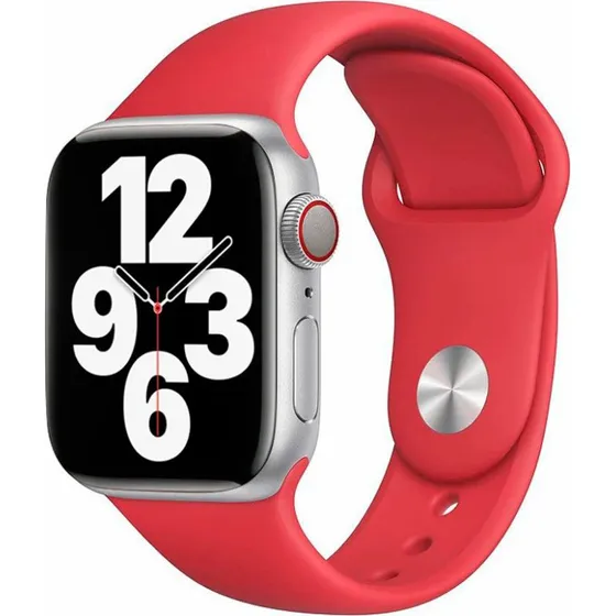 Lippa Apple Watch Silikonrem 42/44/45/49 mm Rødt