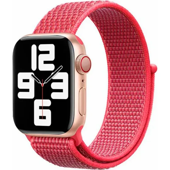 Lippa Apple Watch Nylonrem 42/44/45/49 Rød