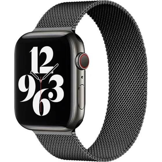 Lippa Apple Watch Rem i Rustfrit Stål 38/40/41 - Sort