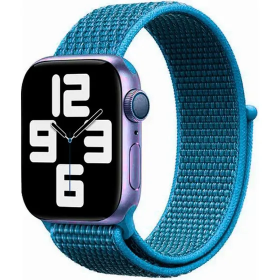 Lippa Apple Watch Nylonrem 42/44/45/49 Lyseblå