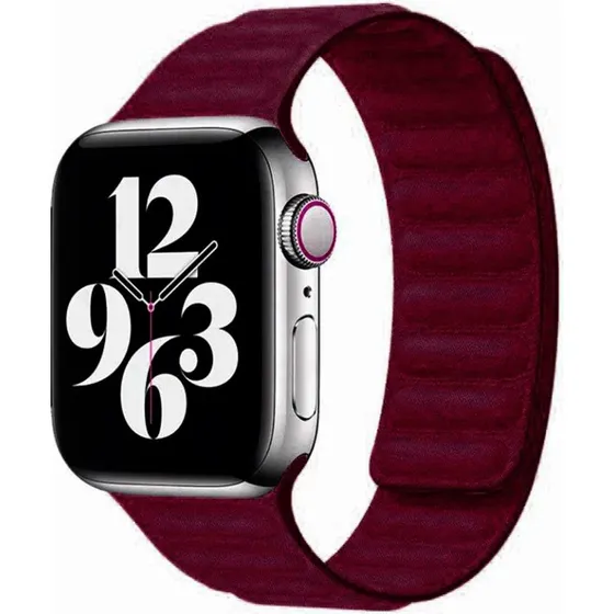 Lippa Finewoven Armbånd til Apple Watch 42/44/45/49, Bordeaux