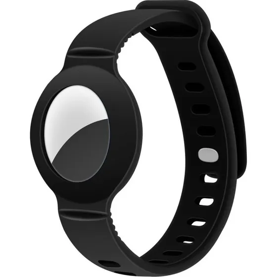 Lippa Silicone Armbånd til AirTag, Sort