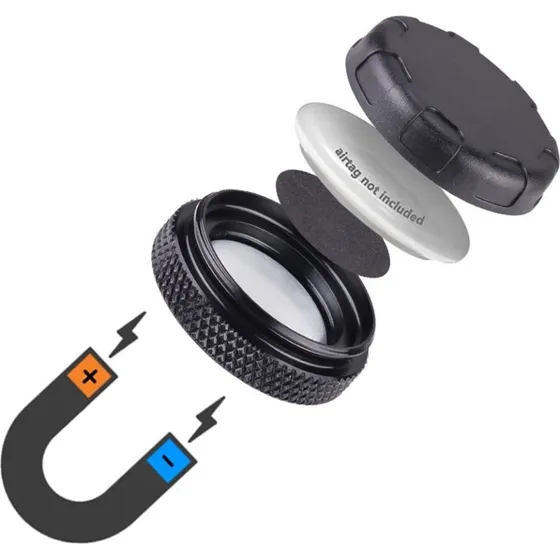 Lippa Magnetisk Holder til AirTag – Sort