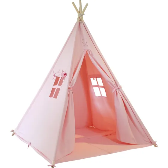 Sunny Alba Tipi-telt – pastelrosa med foldbar pude
