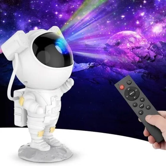 Astronaut Galaxy Lys LED Projektor med Fjernbetjening