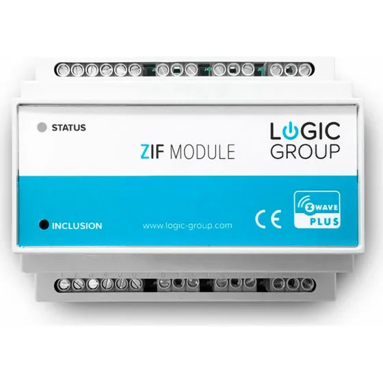 Logic Group ZIF5020 Z-Wave DIN-skinne Smart Modul (10 udgange, 4 indgange)