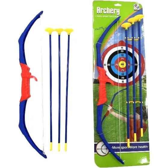 Airblast Bue & Pil Sæt, 3 Pile, 60 cm, 6+ år