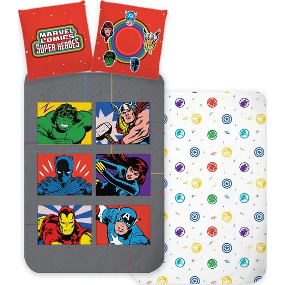 Brandmac Avengers Sengetøj 140x200 cm