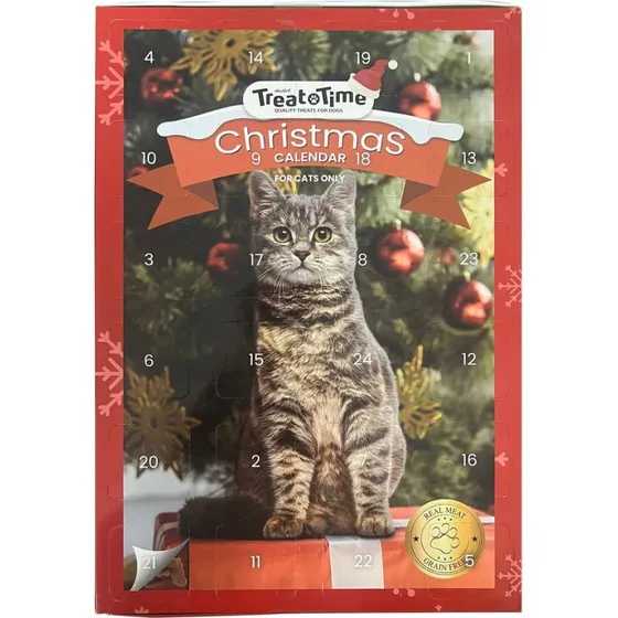 Treat Time Julekalender til Katte (24 snacks, 100g)