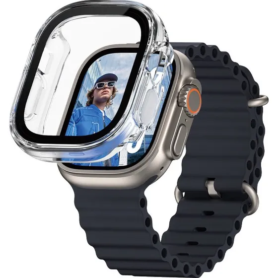 PanzerGlass Snappie Full Body Bulky Skærmbeskyttelse til Apple Watch Ultra 2, transparent