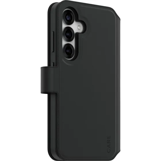 PanzerGlass CARE Tango Wallet Cover, Qi-kompatibel, Sort til Samsung Galaxy S25