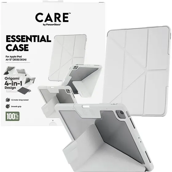 CARE by PanzerGlass Essential Case Grå 13" iPad Air (2024-2026)